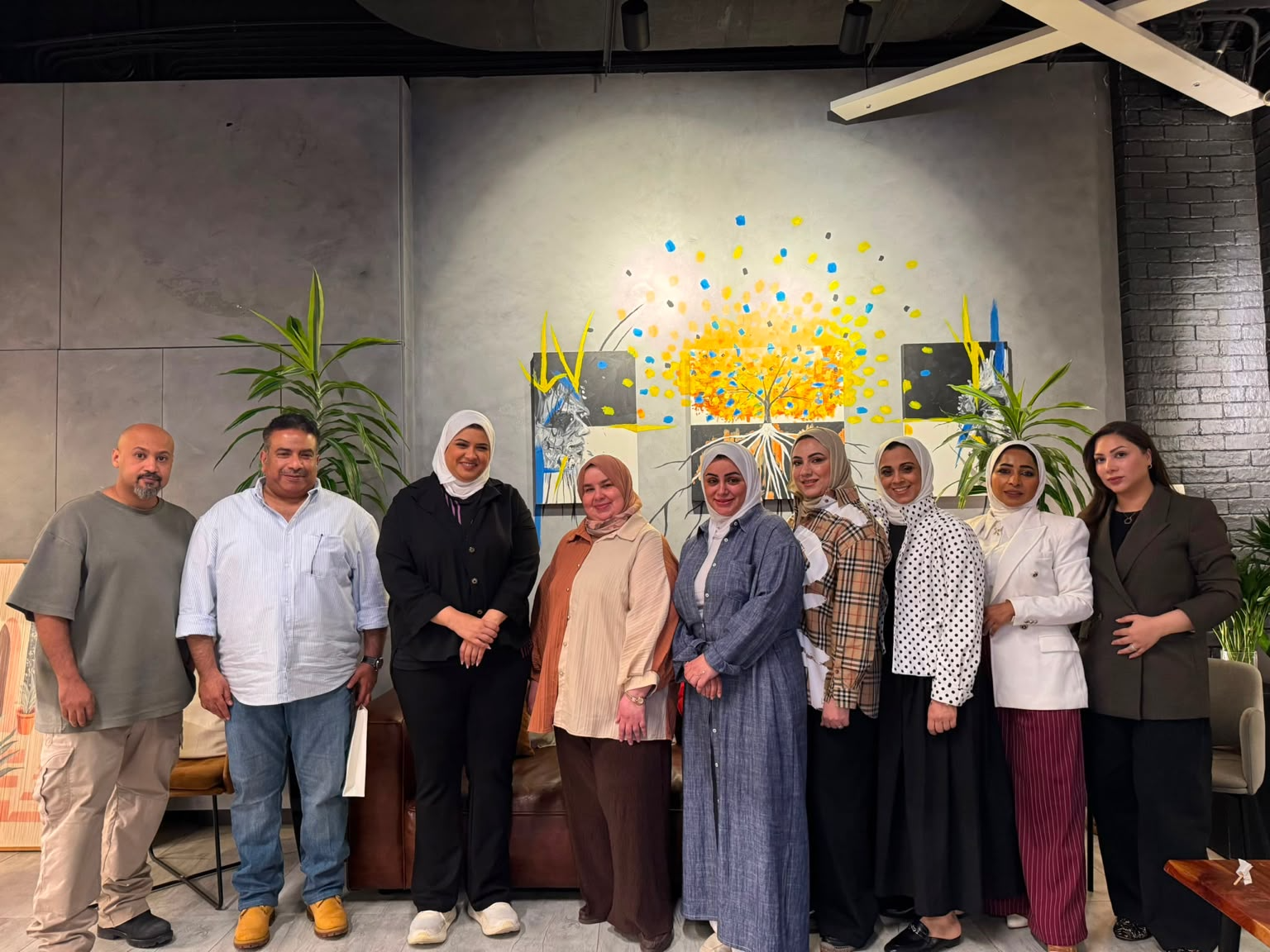 فريق جلوبال ومتدربونا في ختام إحدى الفعاليات